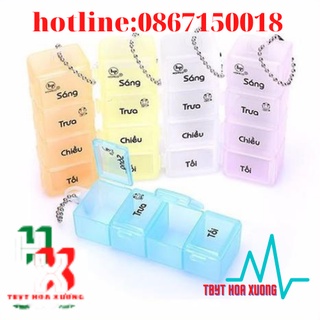 Hộp Chia Thuốc Trong Ngày 4 Ngăn Sáng, Trưa, Chiều & Tối Hofaco (Giao Màu Ngẫu Nhiên)