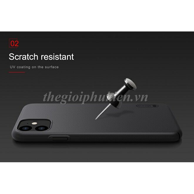 Ốp lưng iPhone 11, iPhone 11 Pro, iPhone 11 Pro Max chính hãng Nillkin dạng sần
