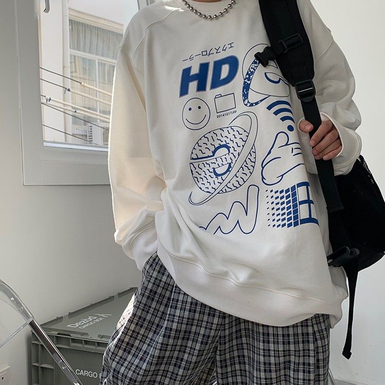 Áo Sweater Tay Dài Cổ Tròn Dáng Rộng Phong Cách Hàn Quốc Thời Trang Mùa Thu Mới Cho Nữ | BigBuy360 - bigbuy360.vn