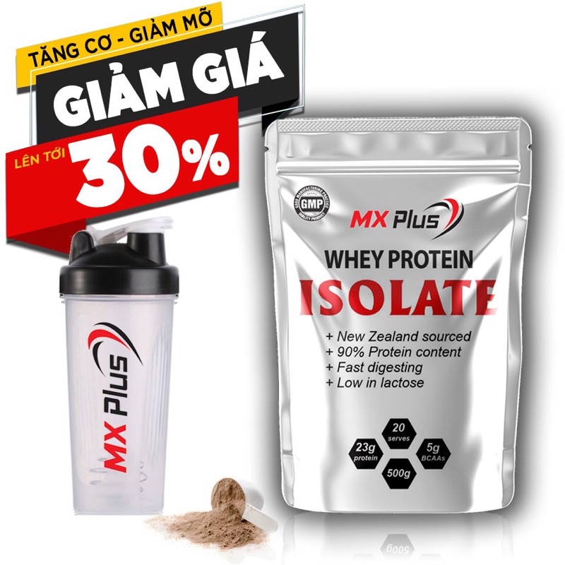 SỮA WHEY ISOLATE PROTEIN - TAN NHANH( túi 500g)( mua 2 túi tặng bình lắc)