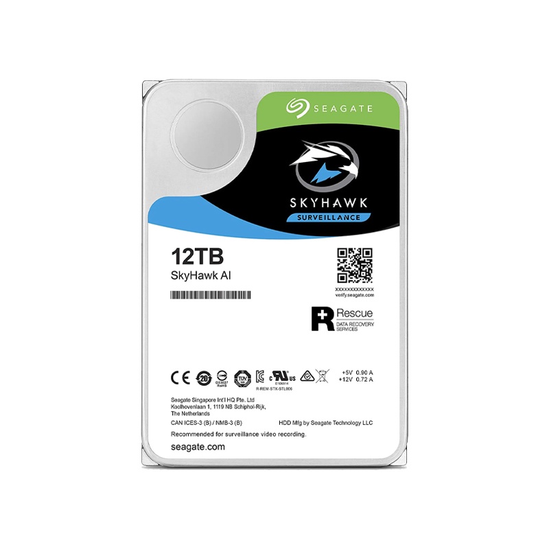 Ổ cứng cắm trong Seagate SkyHawk AI 3.5” chuyên dành cho camera