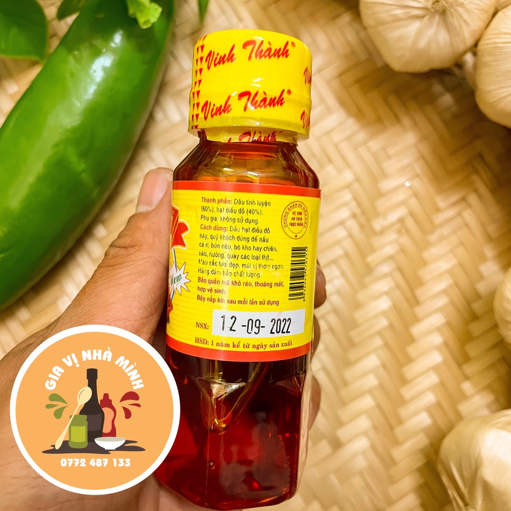 DẦU ĐIỀU ĐỎ VINH THÀNH - CHAI 100ML