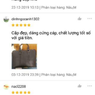 Cặp công sở da Yummy 01 (vừa laptop)