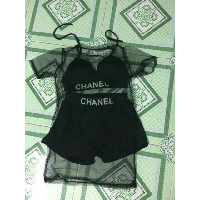 Bộ Bikini 3 Mảnh Áo Lưới Đồ Bơi Đi Biển | BigBuy360 - bigbuy360.vn