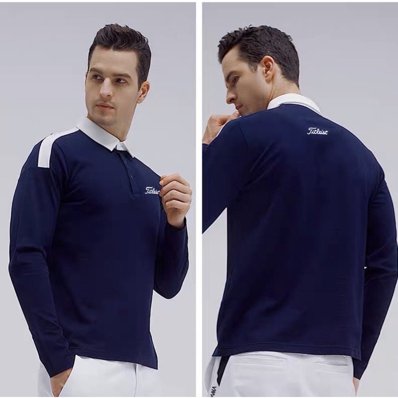 Áo golf nam - Áo golf dài tay Titleis 2022 - hàng nhập khẩu
