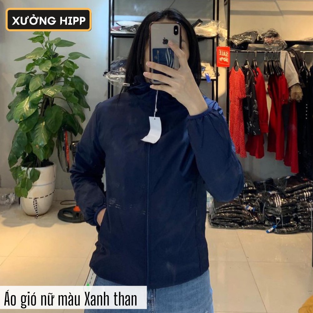 Áo khoác gió nữ Xưởng Hipp 2 lớp chống nước cao cấp có túi trong và khóa kéo túi ngoài - 2KGG | BigBuy360 - bigbuy360.vn