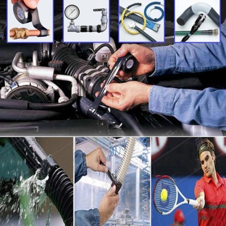 Băng Keo Cao Su silicone Tự Dính Cách Nhiệt Chống Rò Rỉ Chống Nước Sửa Chữa Ống Nước Nhà Cửa