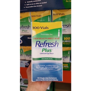 Nước nhỏ mắt nhân tạo refresh plus lubricant eye drops single-use vial tách lẻ từ hộp 100 tép