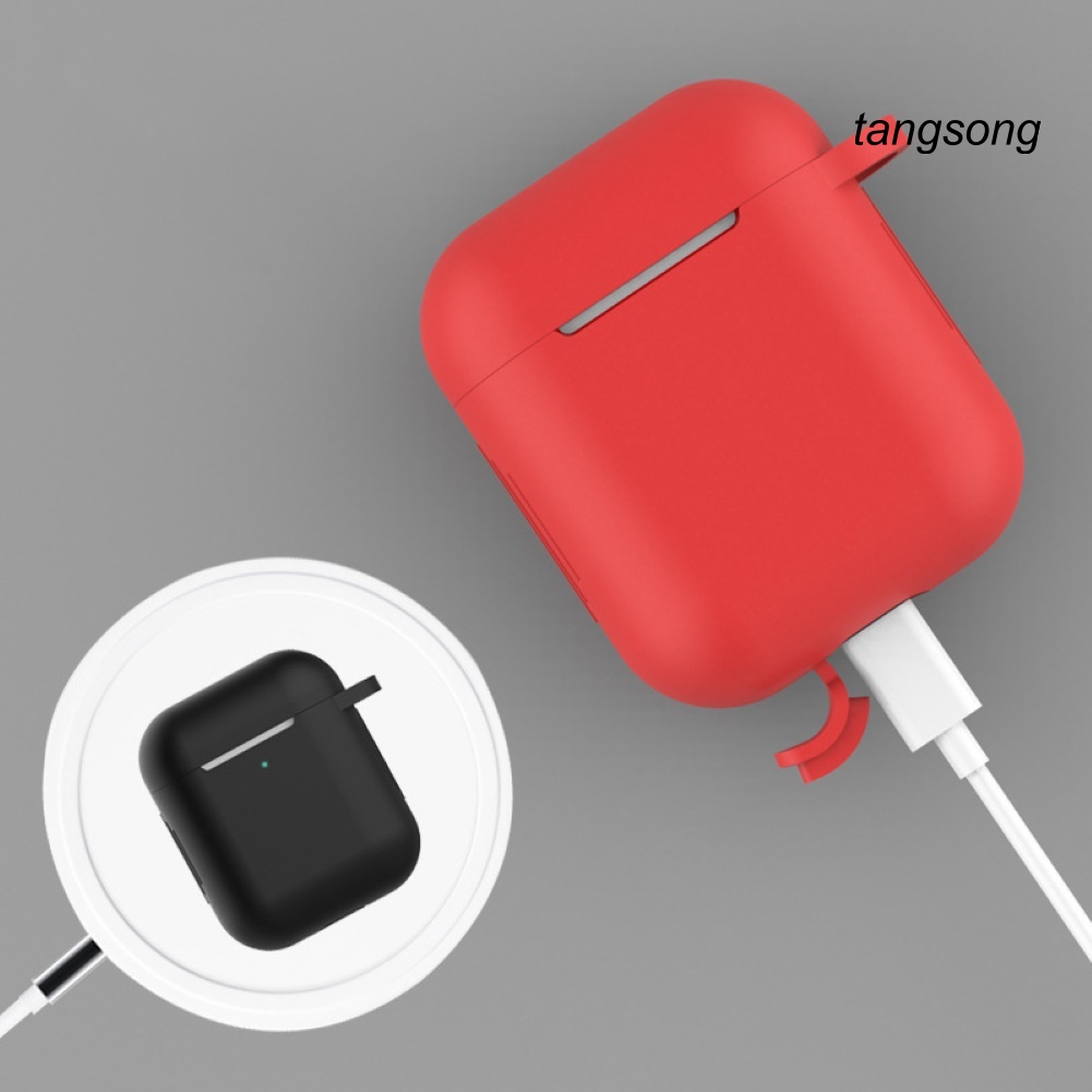 Vỏ Đựng Bảo Vệ Hộp Sạc Tai Nghe Airpods 1 / 2 Bằng Silicone