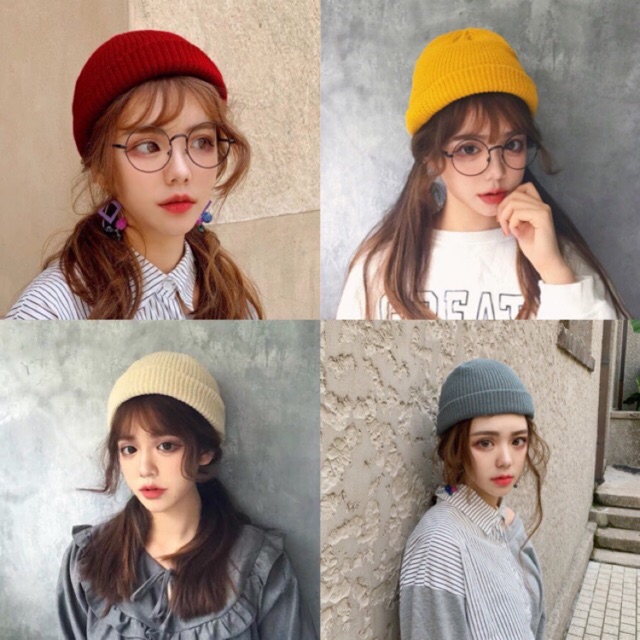 [Mã FASHIONT4MA2 giảm 10K đơn 50K] Mũ beanie len nam nữ nhiều màu