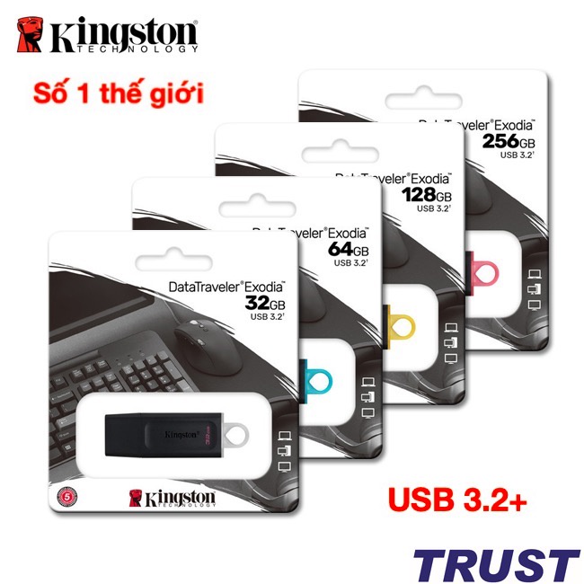 USB 3.0 128GB Kingston DataTraveler 100 -Bảo Hành 5 Năm- Hàng Chính Hãng