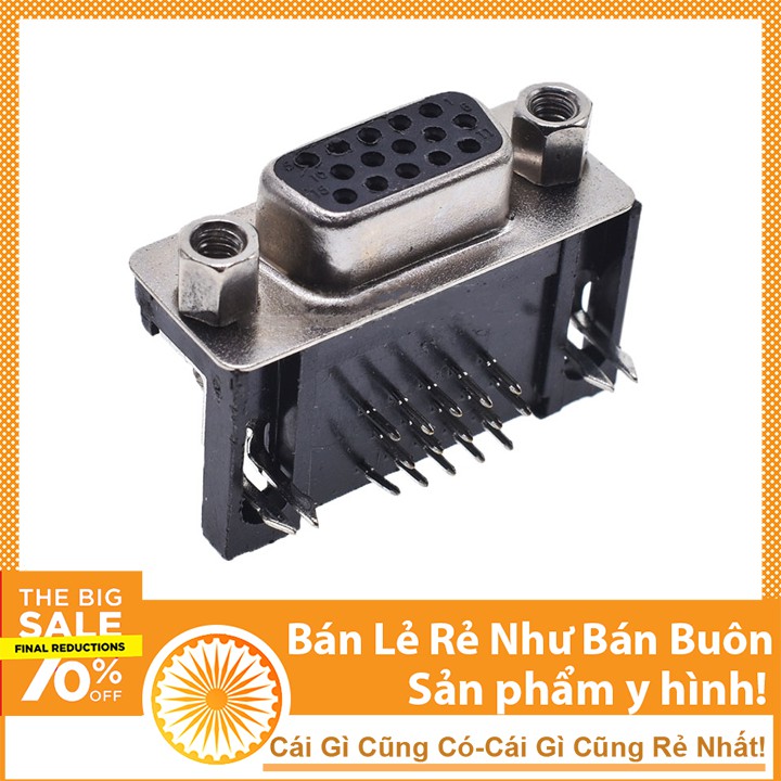 Đầu Cắm VGA DB15 Cái Cong