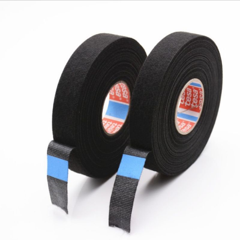Cuộn băng keo vải chống cháy quấn dây điện kích thước 19mm x 25m tiện dụng chất lượng