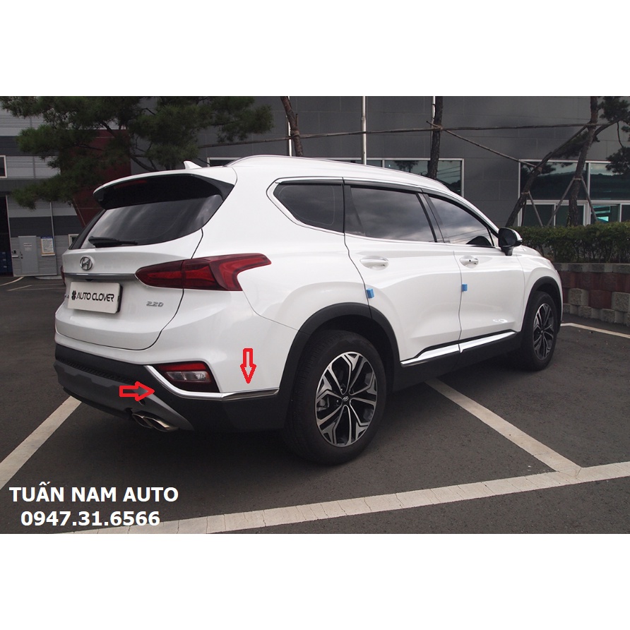Nẹp Viền đuôi Santafe 2020, 2019 Hàng Hàn Quốc Xịn