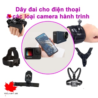 Tổng hợp đai đeo cho action cam gopro, sj cam, eken,... điện thoại di động