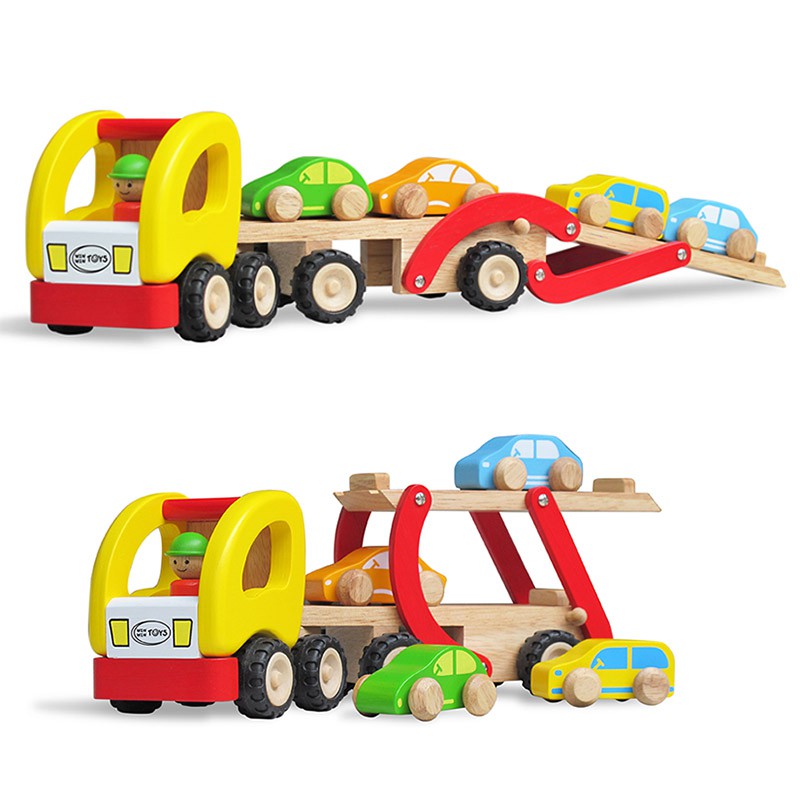 Đồ Chơi Gỗ Xe Ô tô Hai Tầng Winwintoys