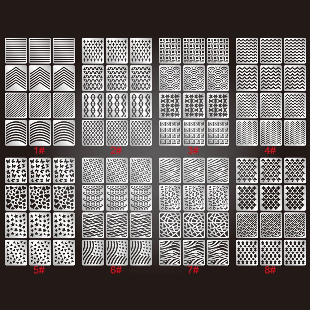 [Hàng mới về] Set 3 tờ sticker dán trang trí móng tay nghệ thuật 3D độc đáo