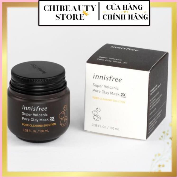 Mặt Nạ Đất Sét Innisfree Super Volcanic Pore Clay Mask 2X (100ml)