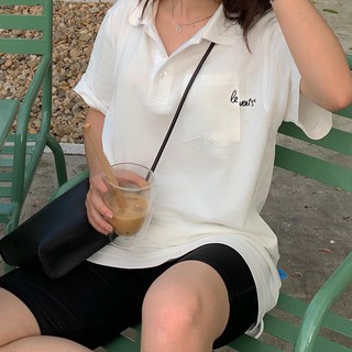 Áo thun LEVENTS Drop Shoulder SS Polo shirt/ White
