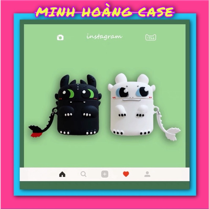 Case Airpod 1/2 răng sún (tặng kèm móc sắt)