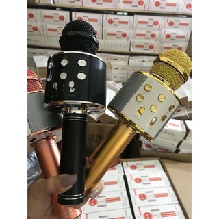 Mic karaoke kèm loa bluetooth