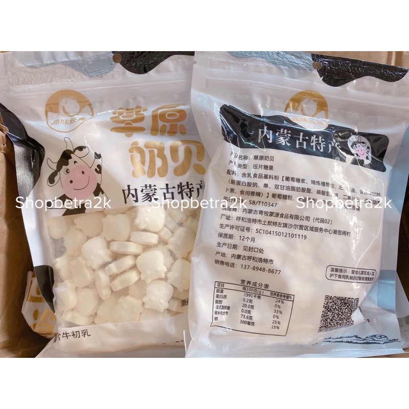 Kẹo sữa bò non viên nén Mông Cổ (gói 250gr)