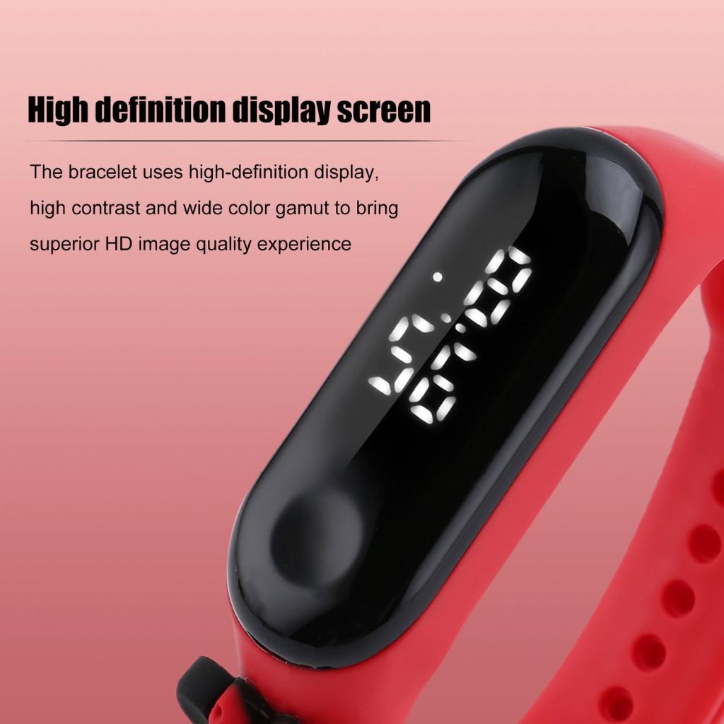 Đồng hồ LED điện tử trẻ em hoạt hình không thấm nước dây silicon dễ đeo và thoải mãi