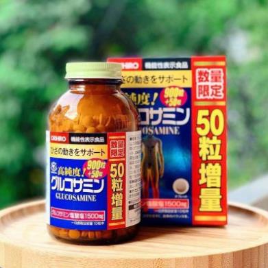 {Mẫu mới} Glucosamine Orihiro 1500mg 950 viên – Giúp Bổ xương khớp, tăng dịch nhờn khớp, giảm đau xương khớp
