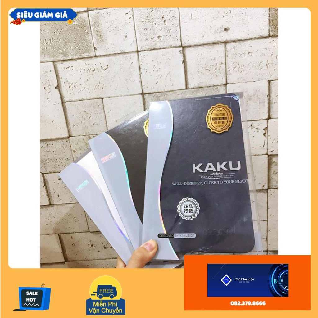 Bao da Kaku Samsung Galaxy Tab A 8.0 2017 T380 T385 - Tab A Plus T280 T285 dạng gập ngang rất tiện dụng