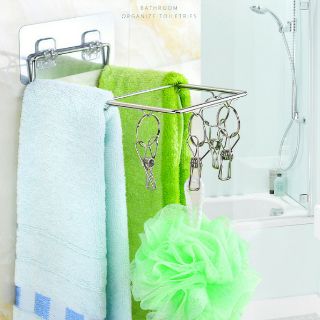 Móc Chùm INOX Dán Tường Phơi Tất, phơi khăn