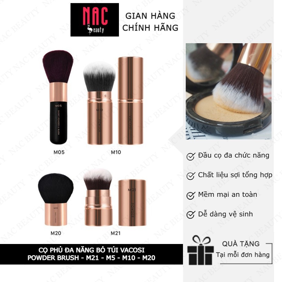 Cọ Phủ Đa Năng Bỏ Túi Vacosi Powder Brush - M21 - M5 - M10 - M20