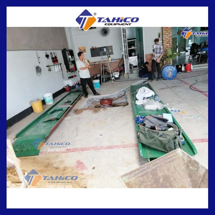 Cầu nâng 1 trụ rửa xe ô tô Việt Nam lắp nổi - bảo hành 2 năm - Tahico