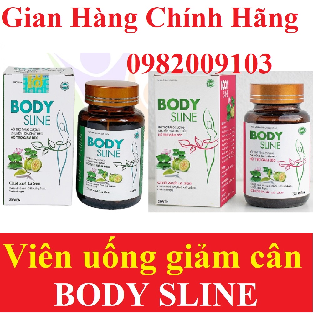 Viên uống giảm cân Body Sline hộp 30 viên, hỗ trợ giảm béo thải mỡ nhanh an toàn tự nhiên không cần ăn kiêng