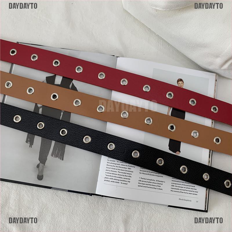 Thắt Lưng Da Khóa Tròn Thời Trang Cho Nữ