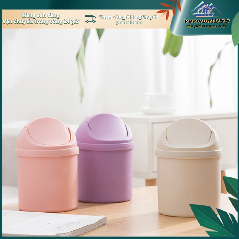 Hàng HotThùng Rác Mini Để Bàn Bằng Nhựa PP Thiết Kế Nhỏ Gọn Tiện Dụng Cho Nhà Bếp/ Phòng NgủHàng giao ngayvermont055