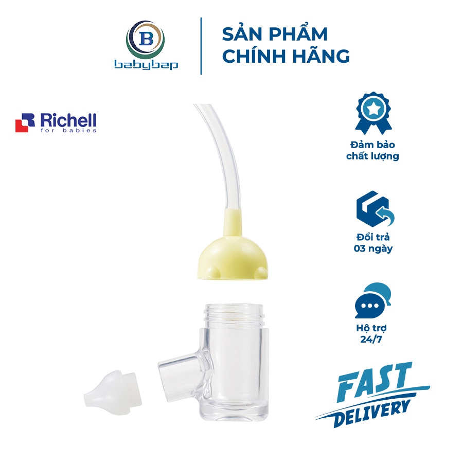Dụng Cụ Hút Mũi Richell Các Bộ Phận Có Thể Tháo Rời Để Dễ Vệ Sinh