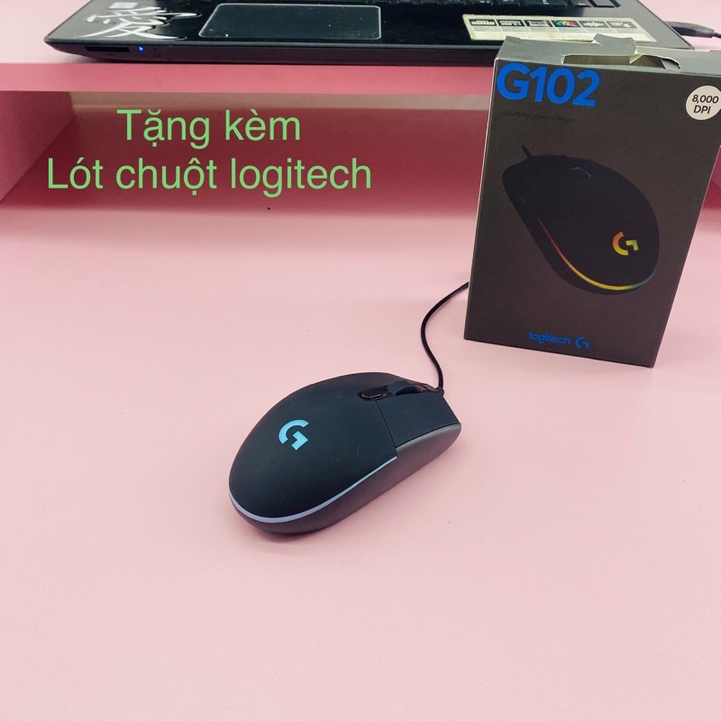 Chuột gaming máy tính có dây LOGITECH G102 siêu mượt lên đến 8000DPI