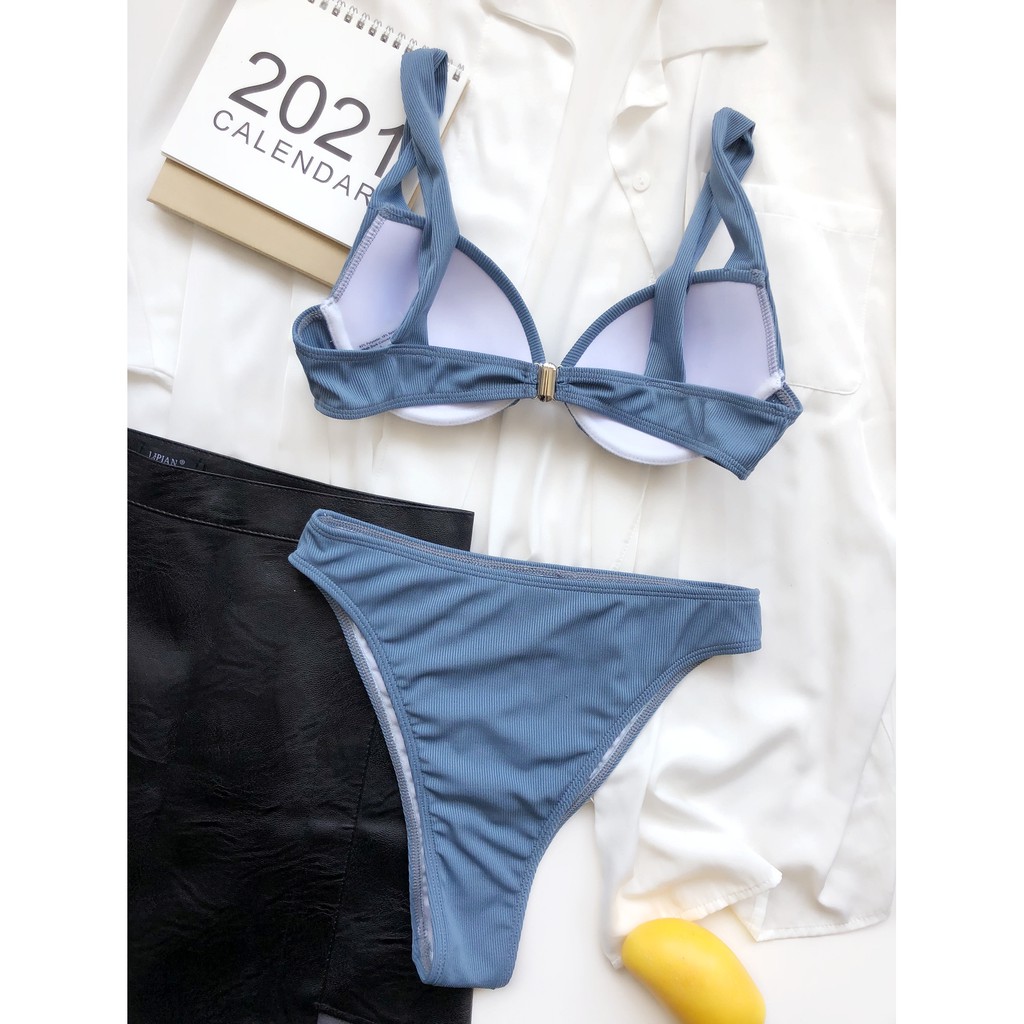 Bikini Cạp Cao Màu Trơn Quyến Rũ Cho NữLg32 | BigBuy360 - bigbuy360.vn