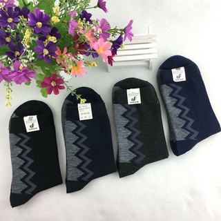 Set 10 đôi vớ nam hoa văn cotton co giãn, thấm hút mồ hôi - Thiết kế thanh lịch dành cho quý ông