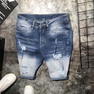 Quần short jean rách