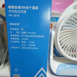 [Mã ELHA22 giảm 5% đơn 300K] Quạt tích điện KN-2816