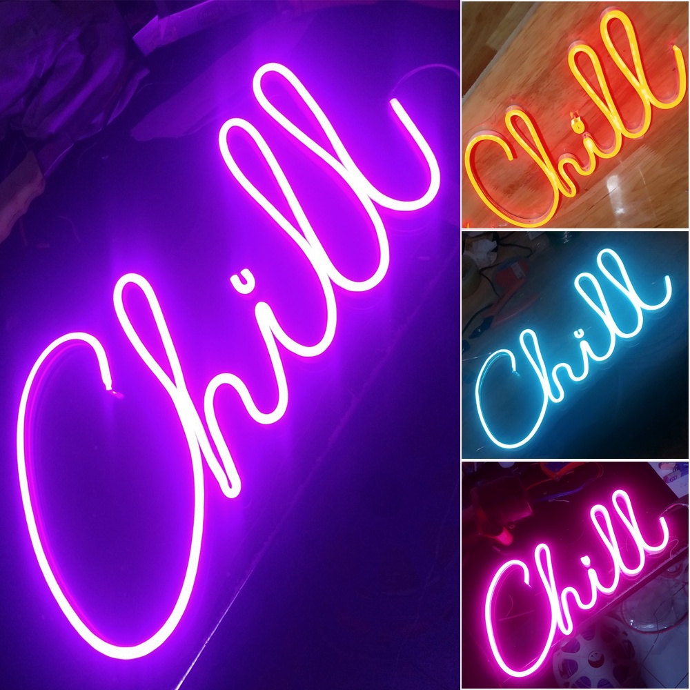 Đèn neon chữ Chill trang trí | 8432