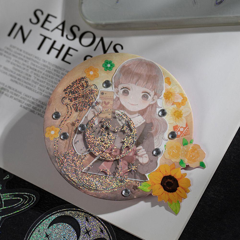 Nhãn Dán Hình Bướm Hành Tinh Nghệ Thuật Dùng Trang Trí Album