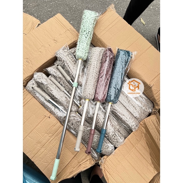 Chổi Lau Bụi Đa Năng Cán Có Thể Kéo Dài-Chổi Phất Trần San Hô