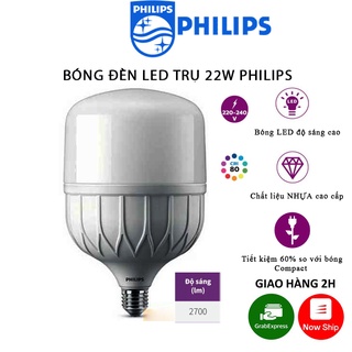 Bóng Đèn Philips LEDbulb Trụ 22W Chuẩn Đuôi E27 Độ Sáng 1800Lm  Tiết kiệm 50% Điên Năng  Bảo Hành 2 Năm (1 Đổi 1)