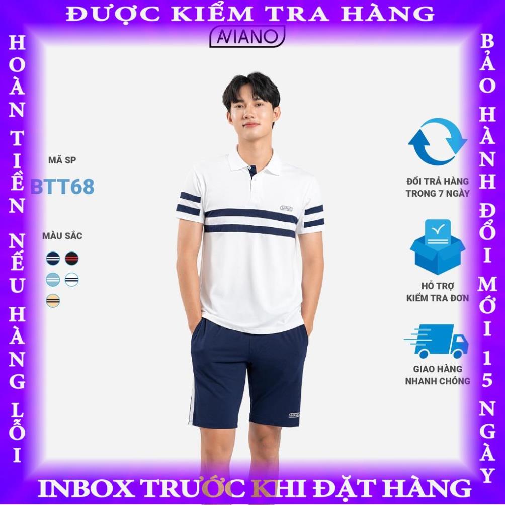 Bộ Quần Áo Thể Thao Nam Cao Cấp Có Cổ Thời Trang Thiết Kế Cao Cấp AVIANO nguyenvan