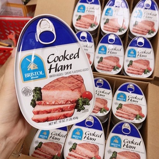 Thịt heo hộp vị xông khói bristol brand cooked ham 454g - ảnh sản phẩm 2