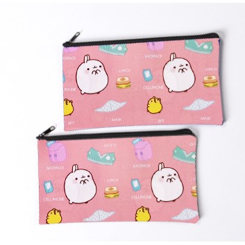 Hộp bút vải dẹt ba anh em gấu HBD3 bare bear molang pusheen gấu brown tonton khủng long cute dễ thương