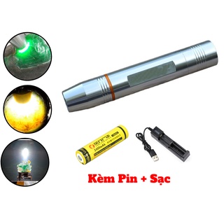 Đèn soi đá ánh sáng trắng kèm pin sạc