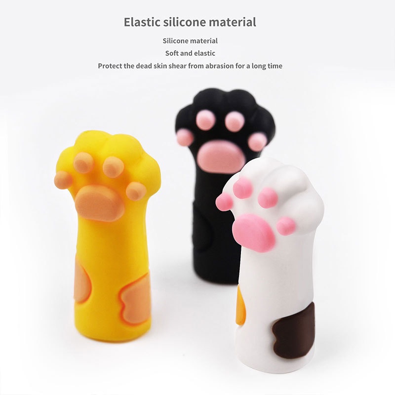 Kéo cắt móng tay MISSCHEERING bằng silicone hình móng mèo dễ thương xinh xắn